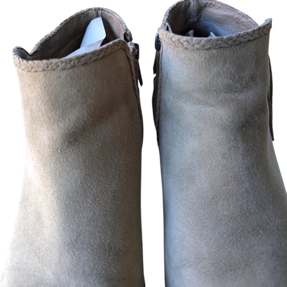 Sam Edelman Paige Suede Fringe Bootie - Putty 9.5 - Picture 4 of 11